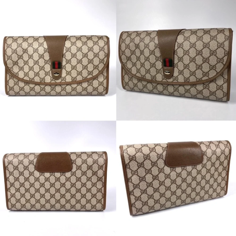 🔴SOLD🔴Gucci GG Monogram Ophidia Clutch - Picture 6 of 13